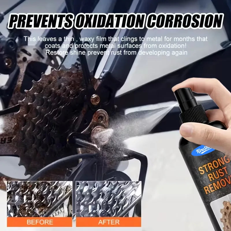 Rust Remover Spray Anti Rust Lubricant for Car Wheels Restore Metal Car Detailing
