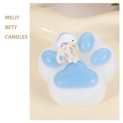 Cat Paw Shaped Scented Candle Handmade Decor For Pet Birthday Valentine Wedding Souvenir Diy Home Party Ornament Gift