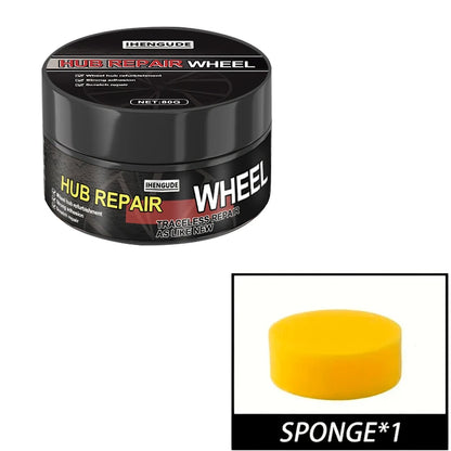 Universal Wheel Hub Repair Kit - Alloy Wheel Scratch Repairer, Car Scratch Repair Wax, Scratch Remover and Oxidation Cleaning Repair Paste