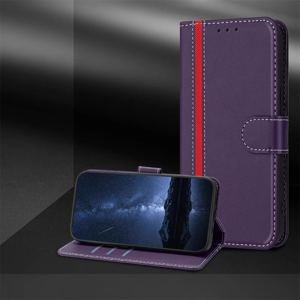 Luxury Leather Magnetic Flip Wallet Book Case For Xiaomi Redmi Note 15 14 13 Pro 4G 5G Redmi Note 15 14 13 Pro Plus Cover Fundas