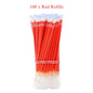 3 Gel Pens + 50 Refills Set 0.38mm Black Blue Red Ink Bulk Pens Thin Tip Journal Writing School Supplies Stationery Wholesale