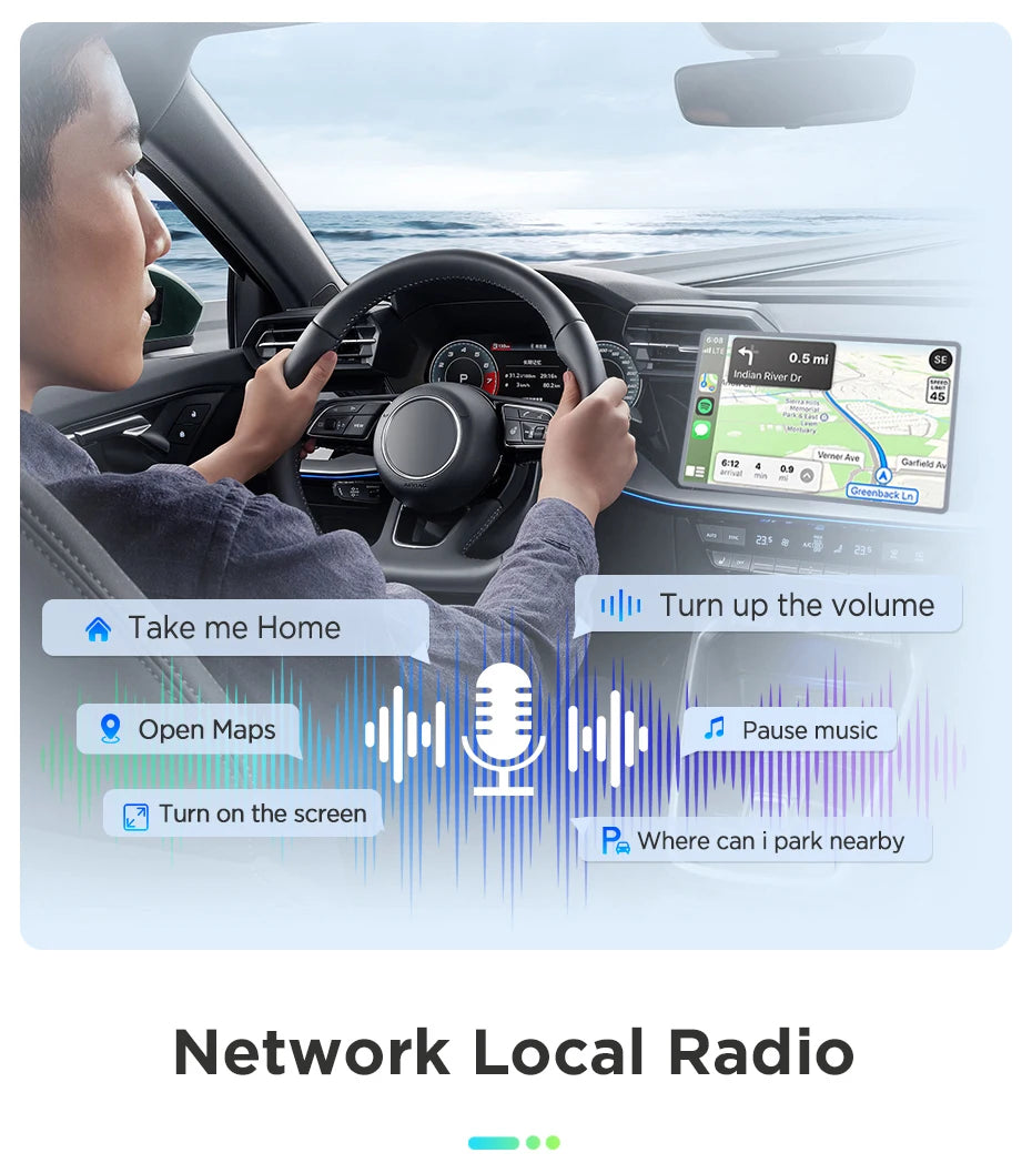 Junsun Wireless CarPlay Android Auto Car Radio for Renault Clio 4 2012- 2017 2 DIN Multimedia Stereo with Built-in Cooling Fan GPS Navigation SWC Bluetooth FM RDS DSP IPS Screen Car Intelligent Systems 4G WiFi 8 Core