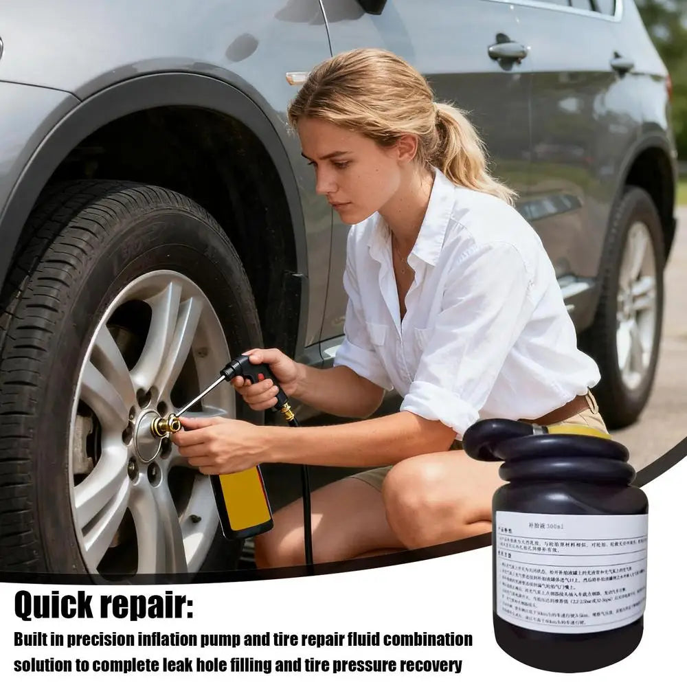 Tire Repair Sealant Air Filler Sealant Efficient Tire Inflator Quick Repair Tire Repair Sealant For All Vehicles