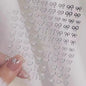 1pcs 5D White Lace Bowknot Nail Art Sticker Sweet Pearl  Bow Ribbon Self-Adhesive Nail Slider DIY Luxury Nail Decorations Decals