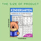 32-Page Interactive Math Learning Workbook with Addition & Subtraction Worksheets, Crossword Puzzles, Colorful Math Activities