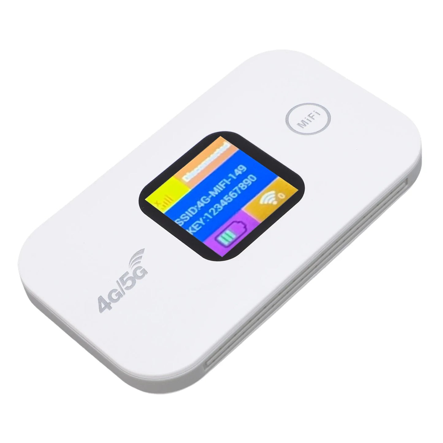 Travel WiFi Hotspot SIM Slot LED Display 4G 5G Mobile Hotspot 300Mbps Stable Connection Supports 10 Devices for Outdoor for RV