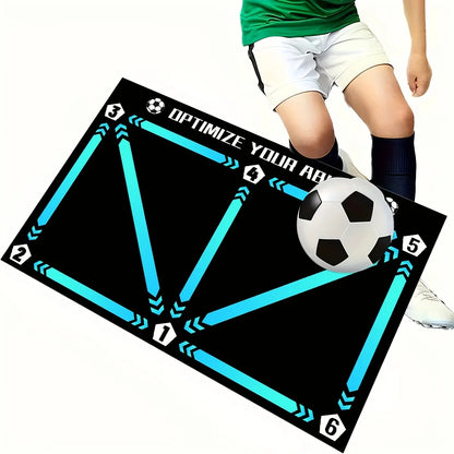New football control training mat | Stable, quiet rubber bottom | Digital guidance design | Enhances ball feel, daily training