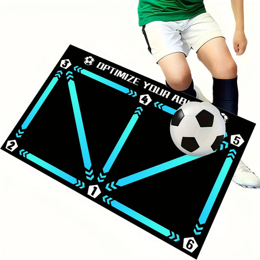 New football control training mat | Stable, quiet rubber bottom | Digital guidance design | Enhances ball feel, daily training