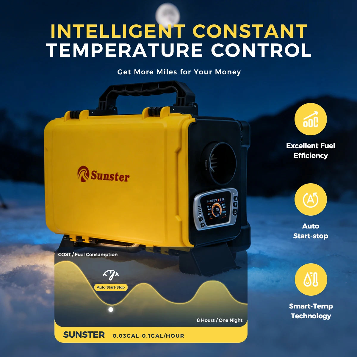 8KW 12V 220V Portable Diesel Air Heater With Bluetooth APP Auto Thermostat&Upgrade Internal Loop Parking heater for RV Camper