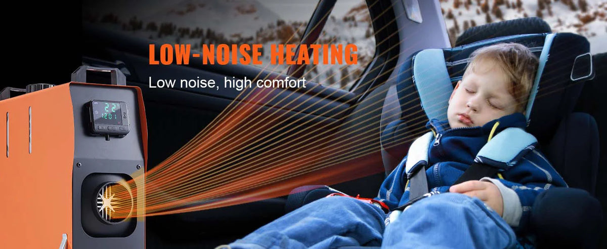 SucceBuy Diesel Heater 5/8KW Diesel Air Heater with Remote Control Low Noise Diesel Parking Heater Fit for RV Truck Camper Van