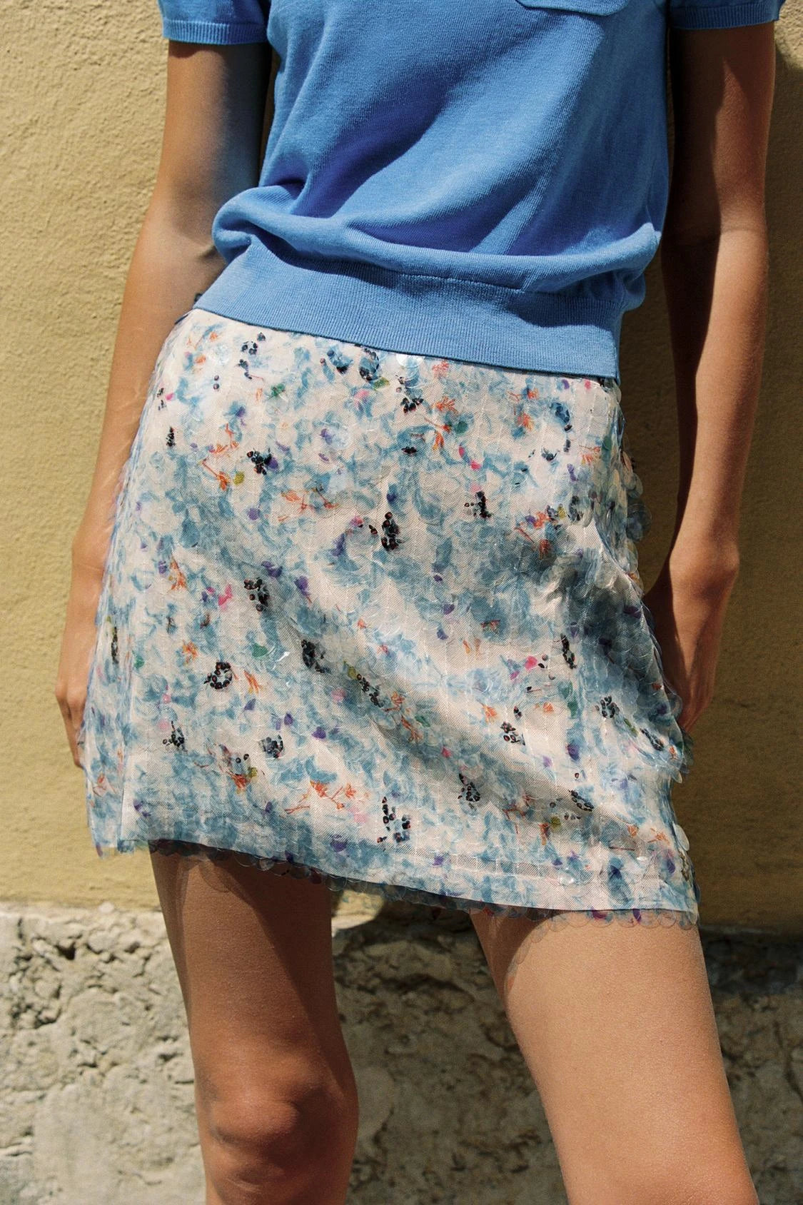 Summer New Women's Design  ort  Skirt with Inner  Bead Decoration Casual Sle Polyester Fiber Knitted A-Line...