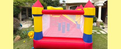 KF Bounce House with Slide Commercial Bouncy Castle for Age 8-12 Inflatable Bounce House with Blower for Outdoor Party
