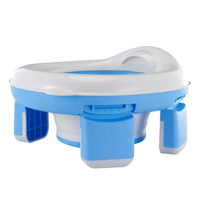 New 3-in-1 Travel Potty Portable Kids Potty Folding Safe Silicone Baby Potty Training Seat  Family Outdoor Kids Toilet Seat