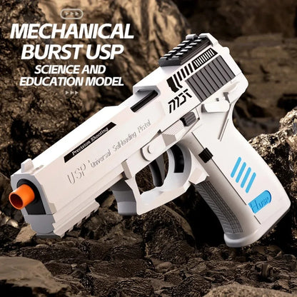 SIG17 Throwing Shell Soft Bullet Toy Gun with Blowback Outdoor Sports CS Game Pistol Launcher Model Birthday Gift