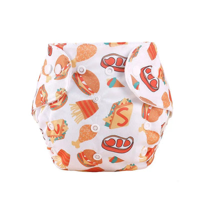 Baby Diapers Washable Reusable Nappies Grid Eco Friendly Cotton Baby Cloth Training Pant Cloth Diaper Adjustable Baby Fraldas
