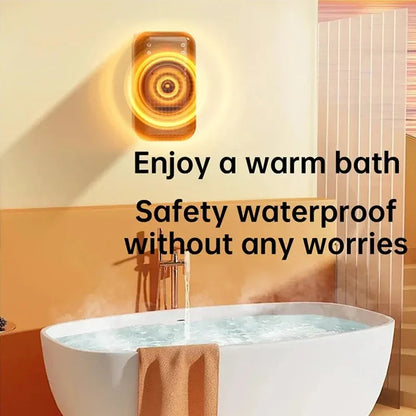 Wall Outlet Heater Plug-in Portable Household Electric Warmer Small Bathroom Heating Fans Home Heater with Remote Control
