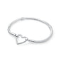 Original 925 Sterling Silver Bracelets Bangles Love Heart Clip Charms Beads Snake Chains For Women Rose Gold DIY Luxury Jewelry