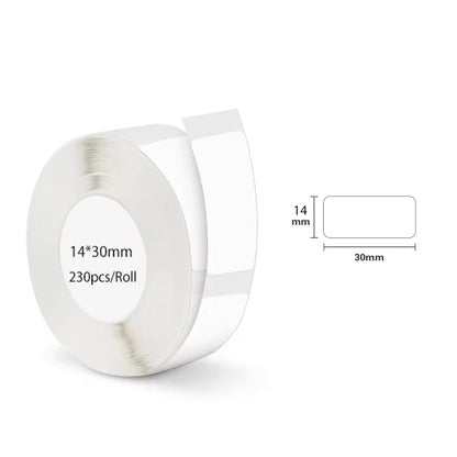 12*40mm 15*30mm 15*50mm White Gap Label Paper for P12 P15 Phomemo D30 Q30 Thermal Printer Waterproof Self Adhesive Sticker Roll