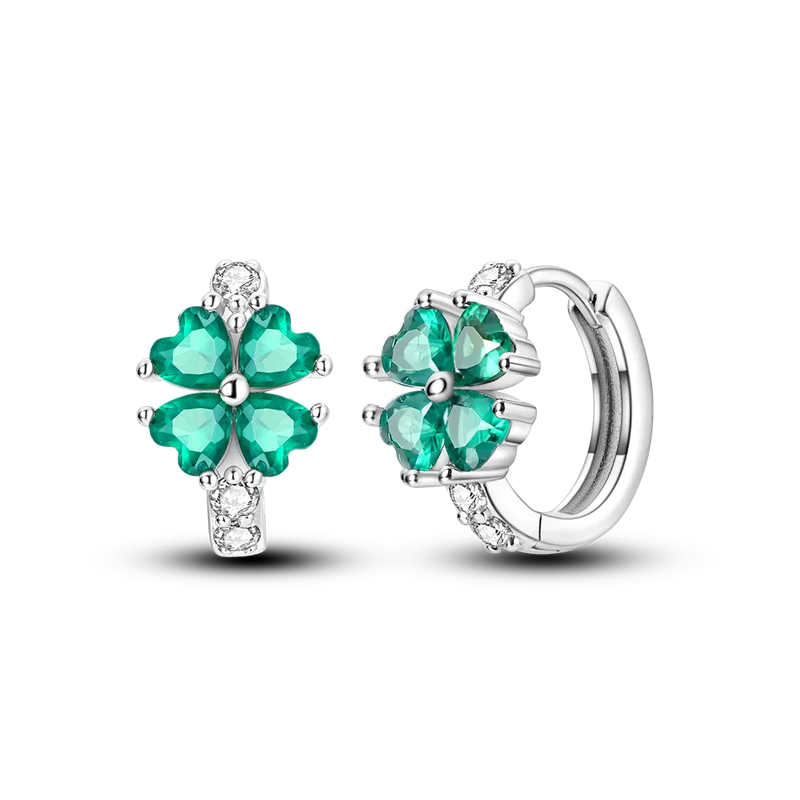925 Sterling Silver Earrings Jewelry Hoop Flower Ear Studs Campanula Sparkling Pave Earring Wedding Gift For Women Anniversary