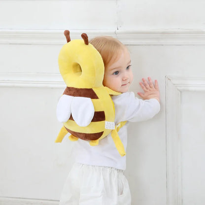 20x30cm Learn Walk Head Protector Cushion Head Back Protector Baby Protect Pillow Anti Fall Backward Cap Carry Cartoon Bee