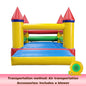 Kids Inflatable Bounce Castle with Reinforced Safety Barriers Outdoor Jumping Bouncer for Family Parties Backyard Entertainment