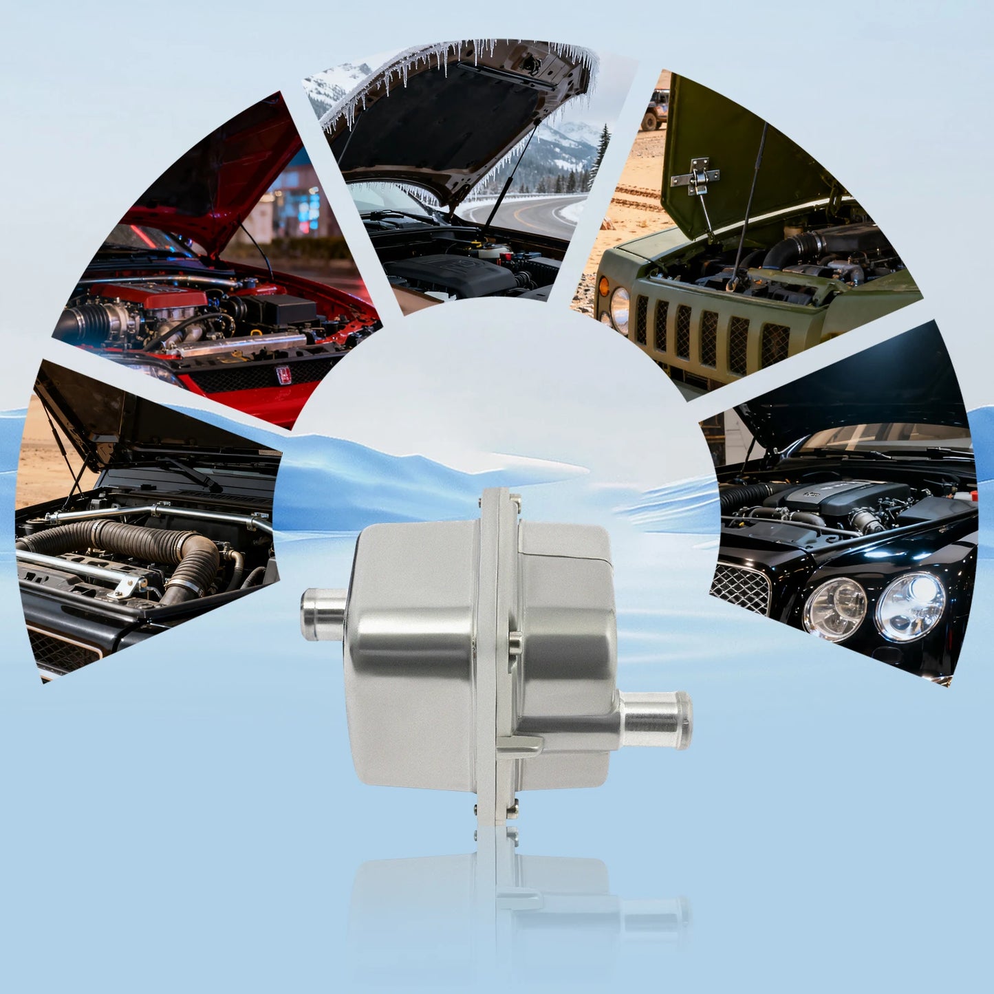 1500W Car Engine Heater Electric Parking Preheater Automobile Diesel Engine Preheater Engine Warm-Up System for Cars Trucks RVs