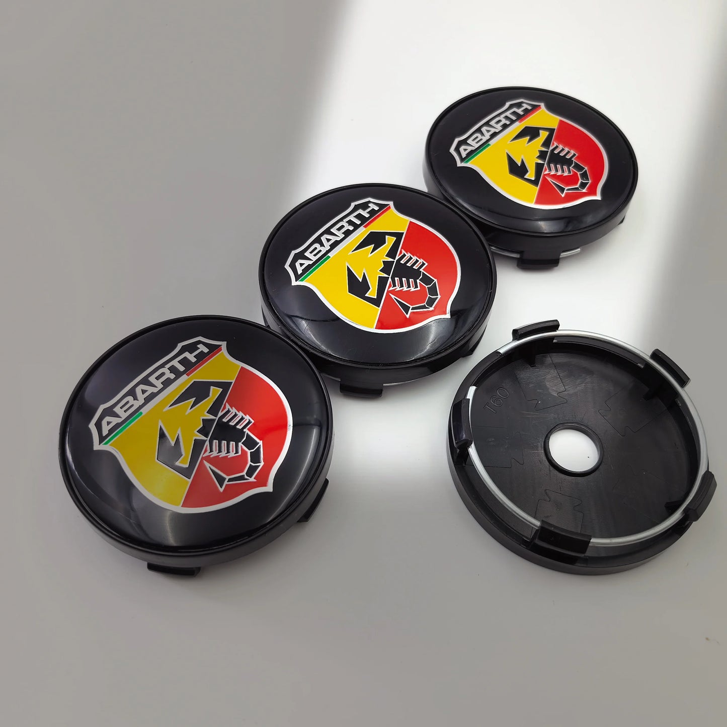 4pcs Fiat 500 Abarth Lancia Car Wheel Center Hub Cap Car Wheel Center Caps Hubcap Cover 60mm