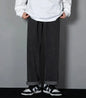 Korean Solid Colors Men's Casual Long Jeans Classic Man Four Seasons Straight Denim Wide-leg Pants Light Blue Grey Black 3XL