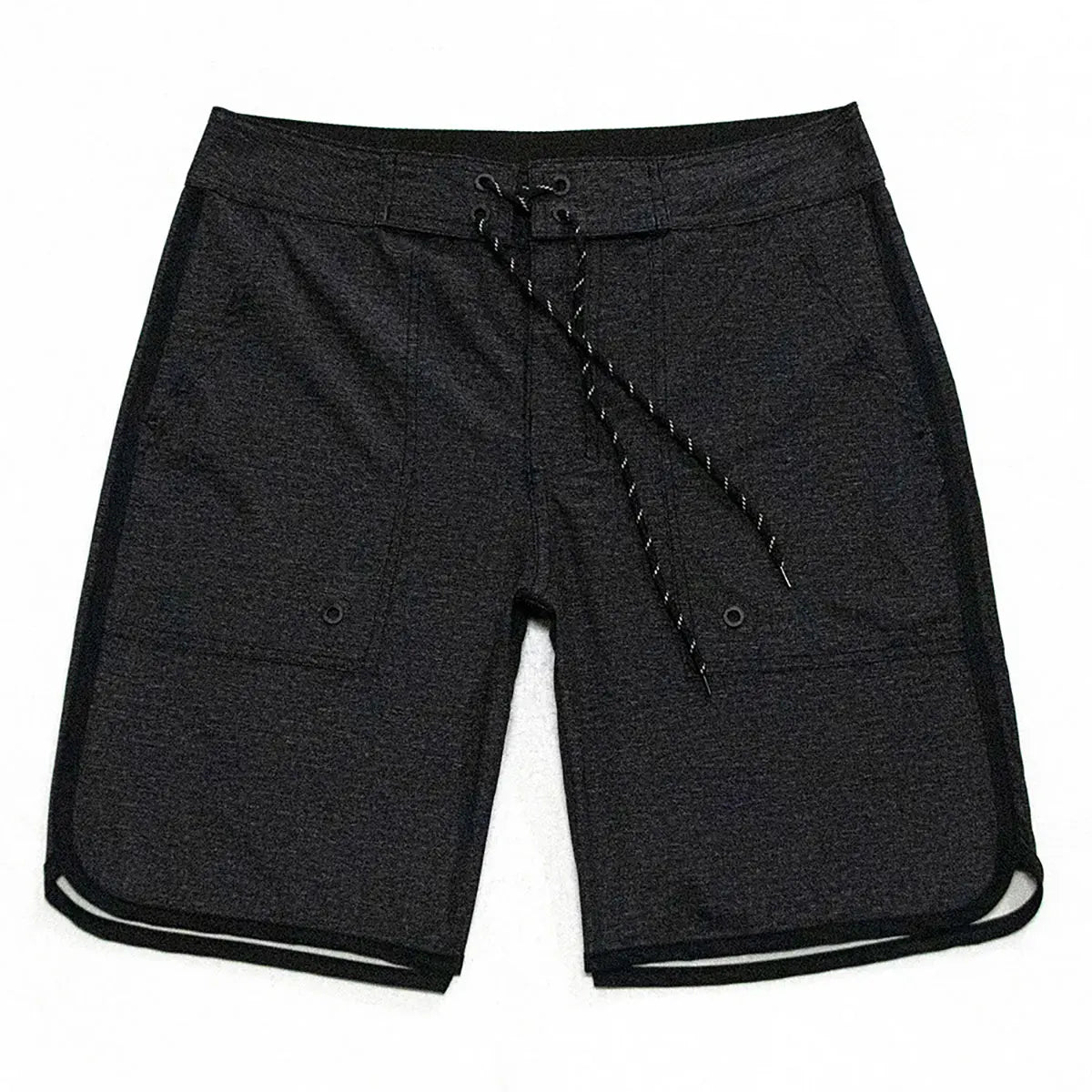 Black Men's Shorts Surf Swim Diving Stretch Water Sport Beach Boardshorts Quick drying Waterproof Breathable Male Swim Trunks