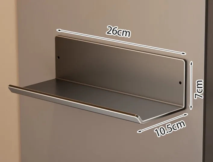 Magnetic Kitchen Refrigerator Storage Rack Without Punching Wall-mounted Condiments Spice Shelf Household Organizer