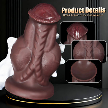 S-XXXL Thick Dildos Silicone Anal Plug Horse Knot Big Buttplug BDSM Sex Toys for Women Men Anal Dilation Plug with Suction Cup