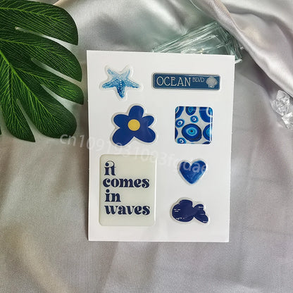 3D phone case dome epoxy sticker custom resin label popular decorative cute crystal gel logo jelly DlY raised personalized shape