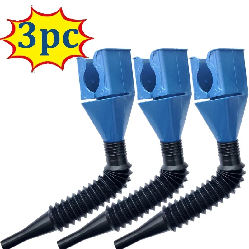 1/3/5PCS Telescopic Car Refueling Funnel Universal Engine Oil Gasoline Filter Transfer Funnels Tool Foldable Portable Funnels