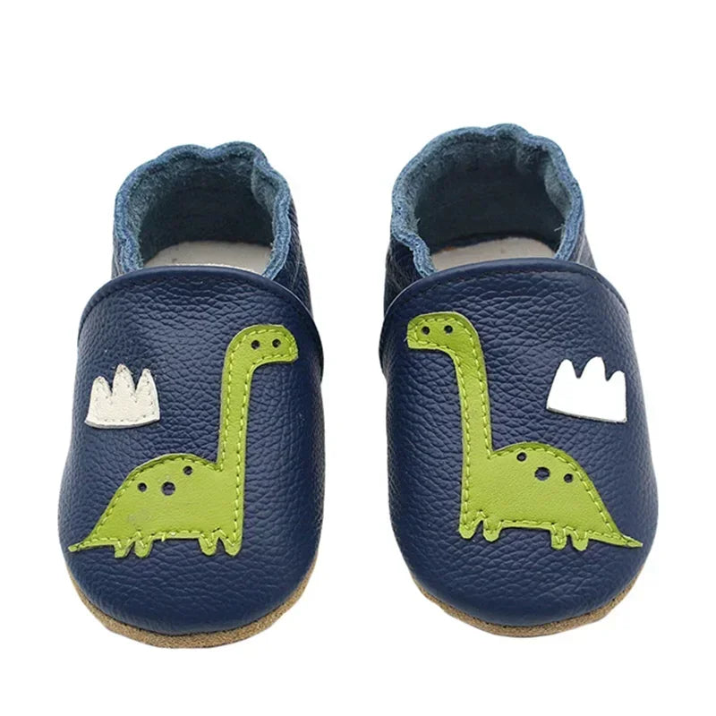 Toddle Baby Shoes Newborn Infant Shoe Boys Girls Soft Genuine First Walkers Baby Moccasins 0-24Months Cowhide Bottom Skid-Proof