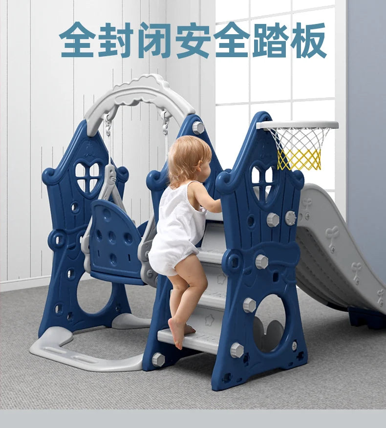 Tqh Children Slide Indoor Home Child Baby Slide and Swing Combination Baby Small Toy Family Amusement Park