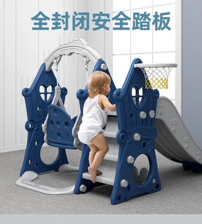 Tqh Children Slide Indoor Home Child Baby Slide and Swing Combination Baby Small Toy Family Amusement Park
