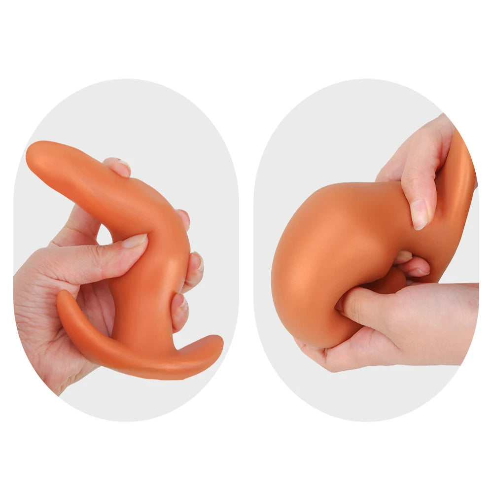 Soft Anal Plugs for Gay Men Prostate Massage Liquid Silicone 35-80mm Huge Butt Plug Anal Training Comfortable To Wear But Plug