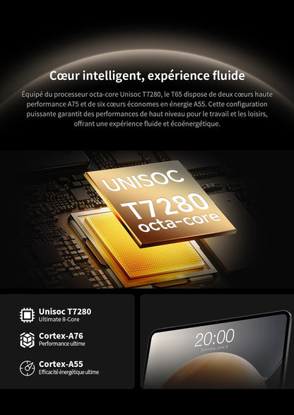 Teclast T65 Android 16 Tablet 13.4 inches 120Hz Max. 26GB RAM 256GB ROM T7280 8 cores 1920x1200 4G LTE 13MP + 5MP 10000mAh