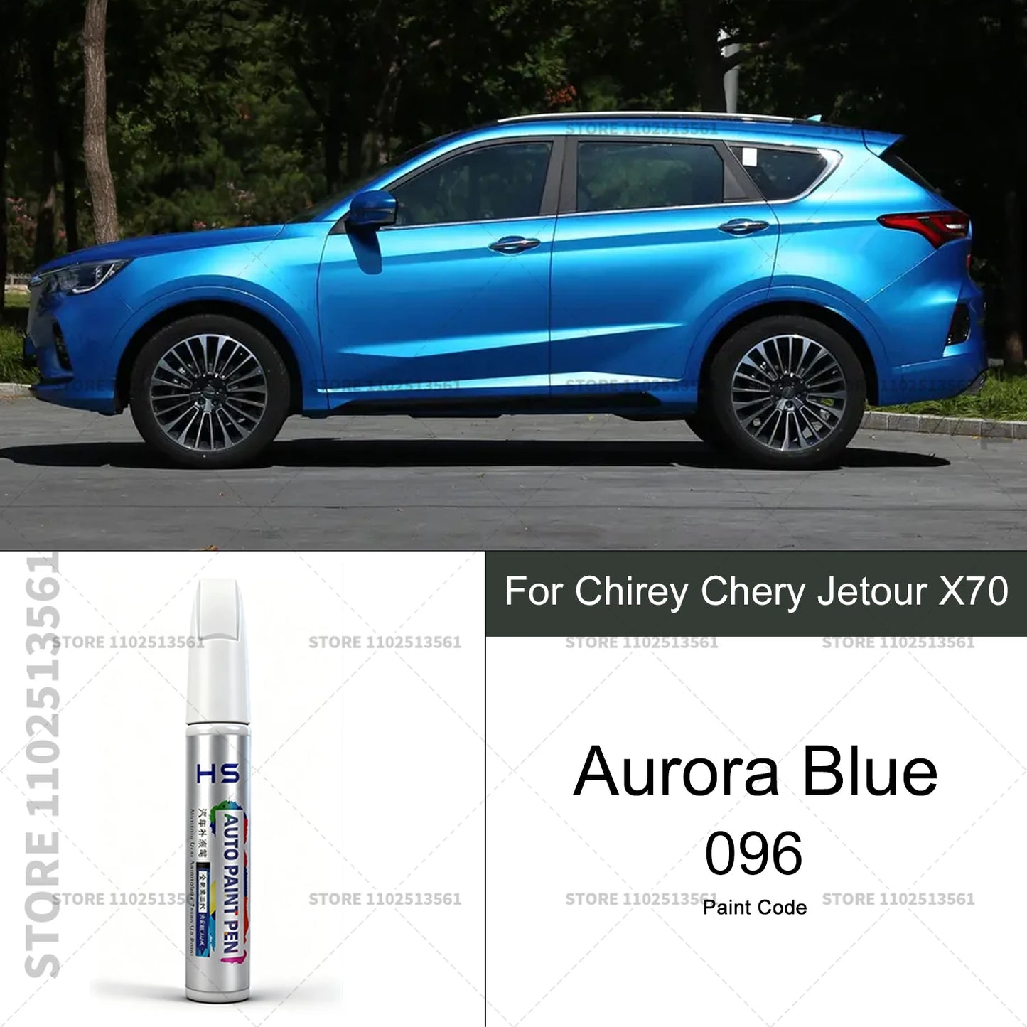Car Paint Repair Pen For Chirey Chery Jetour X70 Touch Up Scratch Remover DIY Auto Accessories White 094 Brown Gray Blue 096