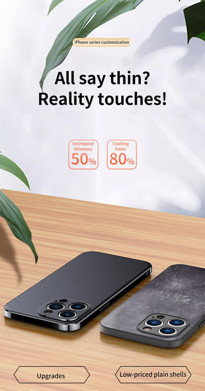 LANGSIDI Luxury Ultra Thin Shockproof Leather Case For iPhone 17 16 Pro Max 15 Plus 14 13 12 11 Air Lens Protective Cover