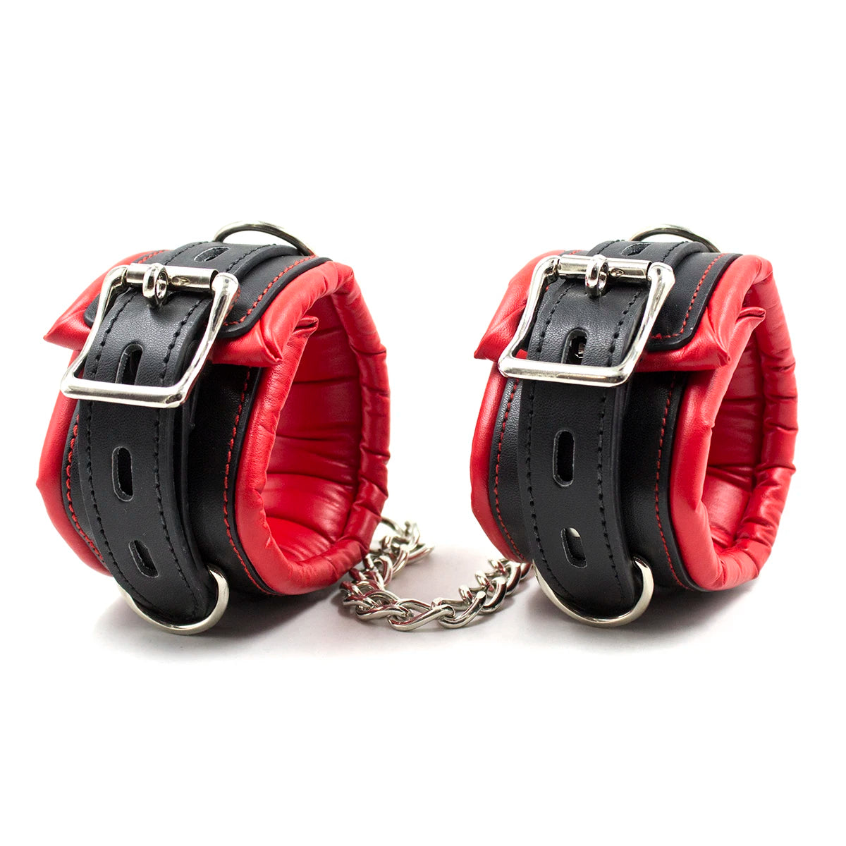 Thierry 3Pcs Soft Bondage Restraints Handcuffs Collar Wrist Ankle Cuffs for Fetish Erotic BDSM Adult Games Couple Sex Product