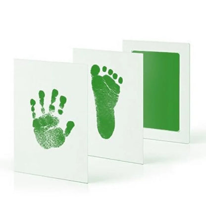 Newborn Baby DIY Hand And Footprint Kit Ink Pads Photo Frame Handprint Toddlers Souvenir Accessories Safe Clean Baby Shower Gift