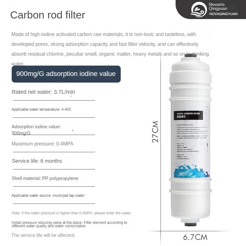 10inch Water Filter Replacement,PP Cotton,T33 Actived Carbon Water Filter Removal The Cholorine,Water Filter System
