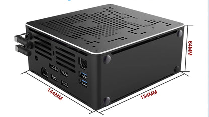 Intel Xeon W-10885M ECC RAM Win11 Mini Gaming PC 2*DDR4 NVME 2Lans Office Gamer Desktop Computer 2186M Web Server Host HD DP