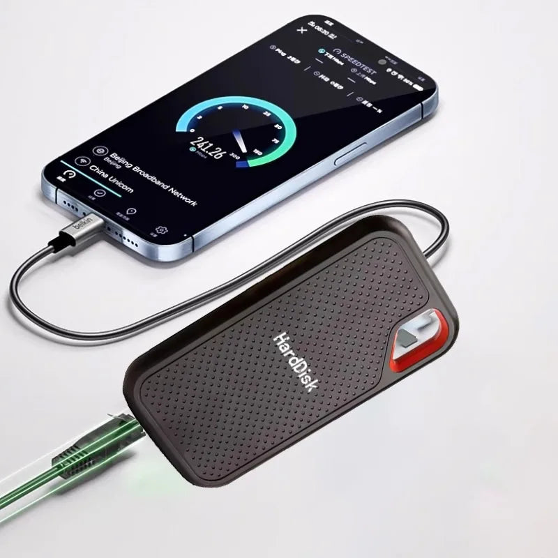 Mini Size External Hard Drive Stable Reading Writing Solid State Drive Data Saving Hard Disk For Study Work File Organizing
