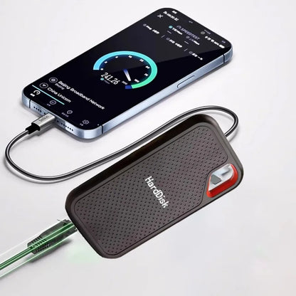 Mini Size External Hard Drive Stable Reading Writing Solid State Drive Data Saving Hard Disk For Study Work File Organizing