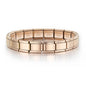 GEMOSA 9mm Width Italian Charm Bracelet Fashion Stainless Steel Bangle Elastic Link Chain High Quality Factory DIY