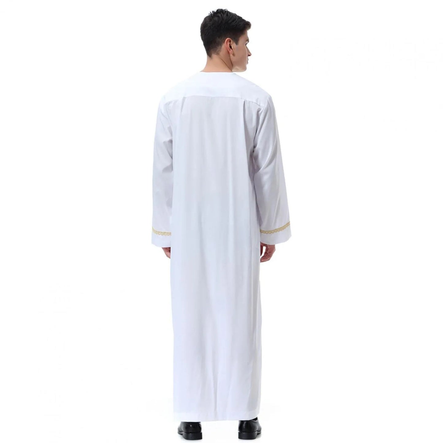Middle East Ethnic Muslim Islamic Clothing Men Jubba Thobe African Dashik Ramadan Eid Abaya Arabic Kaftan Saudi Kimono Robe Gown