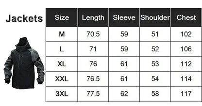 Tactical Waterproof Sets Men Wear Resistant Combat Training Suit Outdoor Multi-pocket Uniform Airsoft Camping Hiking Tracksuit