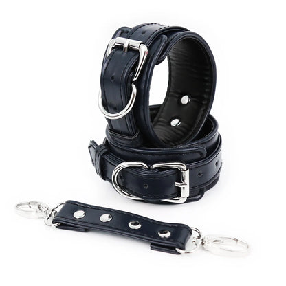 Professional BDSM Red Leather Harness Set Collar Handcuffs Restraint Kit for Women Slave Role Play Fetish Gear Adult Game Toy